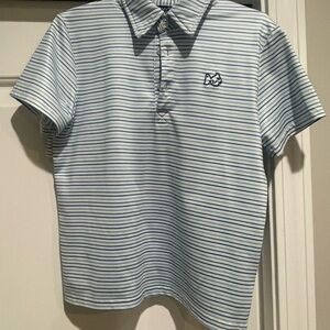 Kid’s Blue Striped Polo Shirt